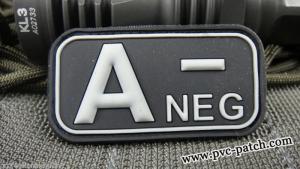 Blood Type Patch with velcro A NEG