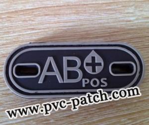 AB+ Blood Group Patches Velcro Backed