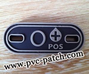 Carabiner Hook Blood Group Patch Velcro