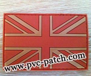 Rubber Velcro Patch with UK Flag