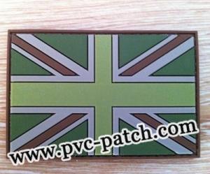 UK Flag PVC Patch with Velcro Backed