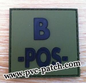 Blood Rubber Velcro Patch